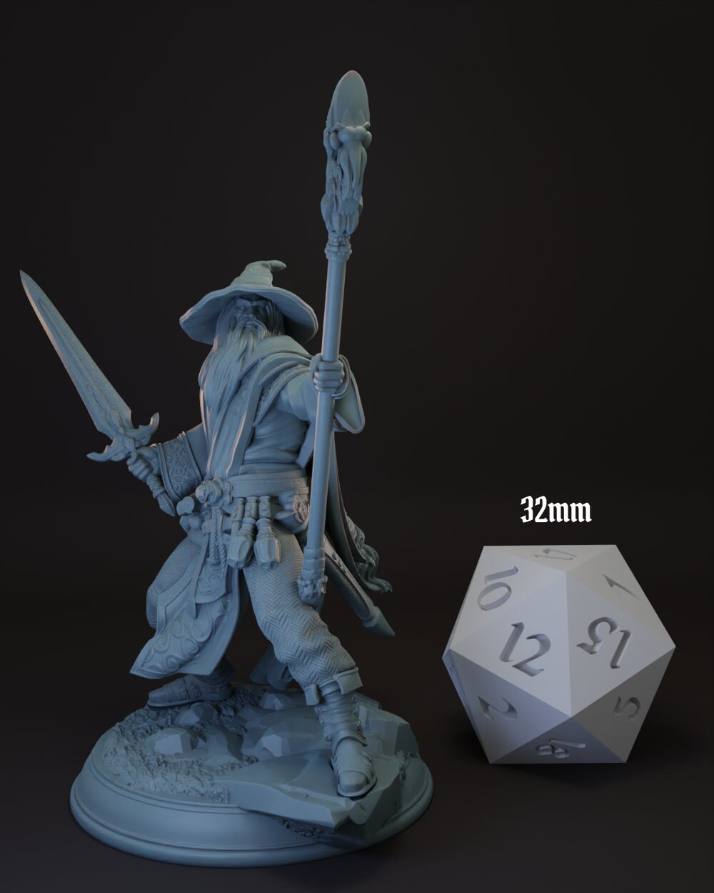 Human Wizard | War Mage | Cleric -Artemis- Tabletop Miniature