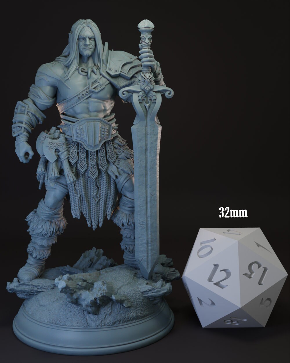 Goliath | Half-Giant Barbarian -Oovur- Tabletop Miniature