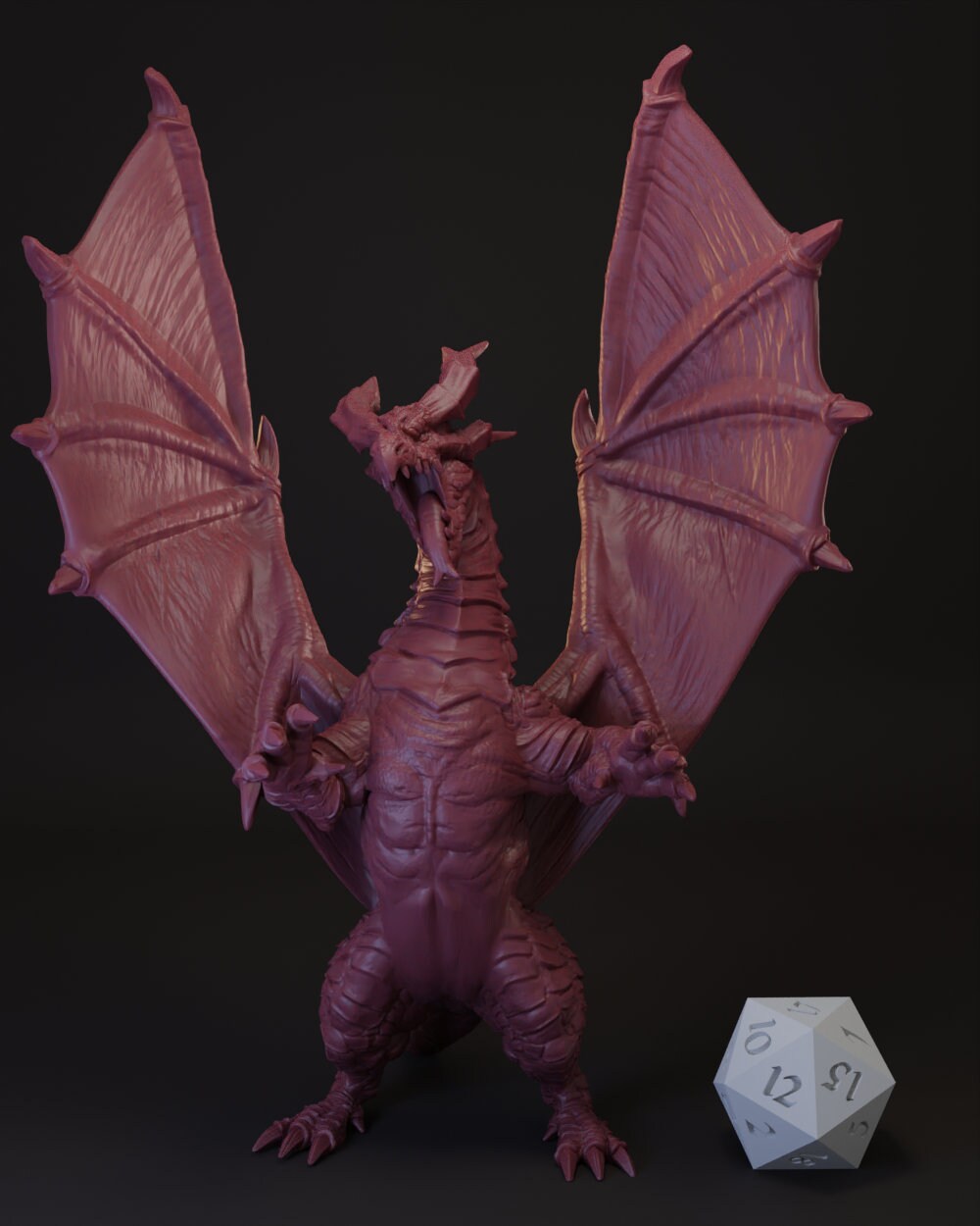 Young Red Dragon Tabletop Miniature