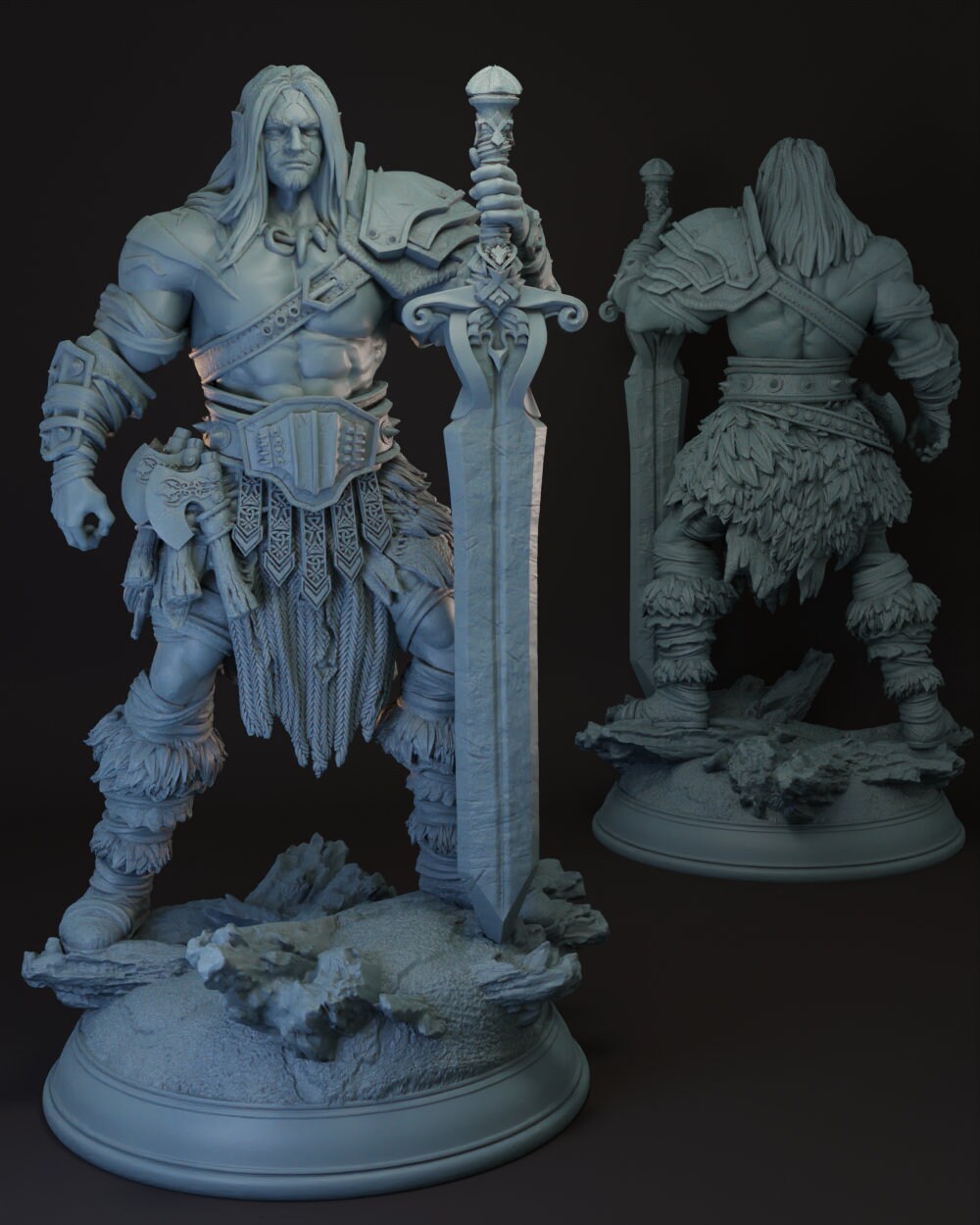 Goliath | Half-Giant Barbarian -Oovur- Tabletop Miniature