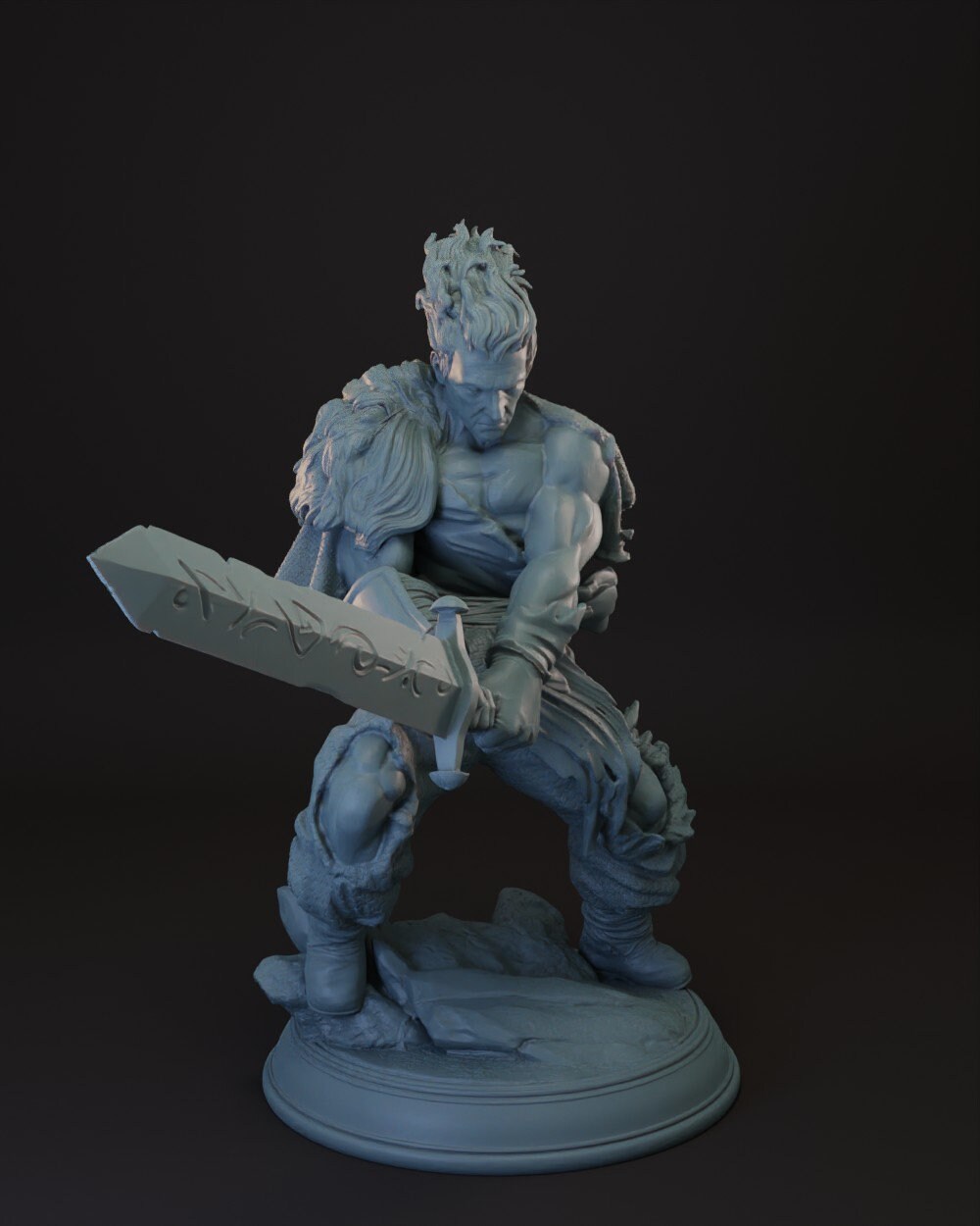 Human Barbarian | Fighter | Blood Hunter -Gaius- Tabletop Miniature