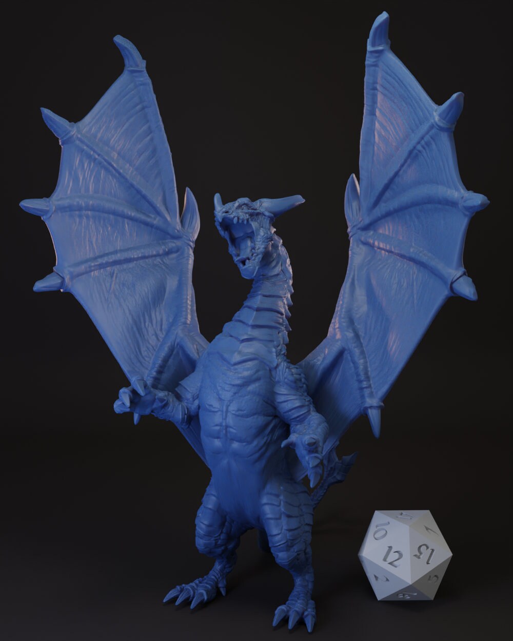 Young Blue Dragon Tabletop Miniature